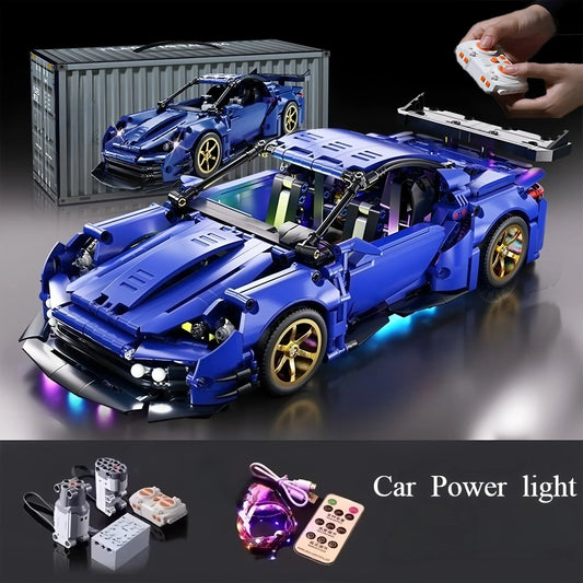 Velocity GT 1:14 RC Building Block Sports Car - DIY STEM Toy Kit