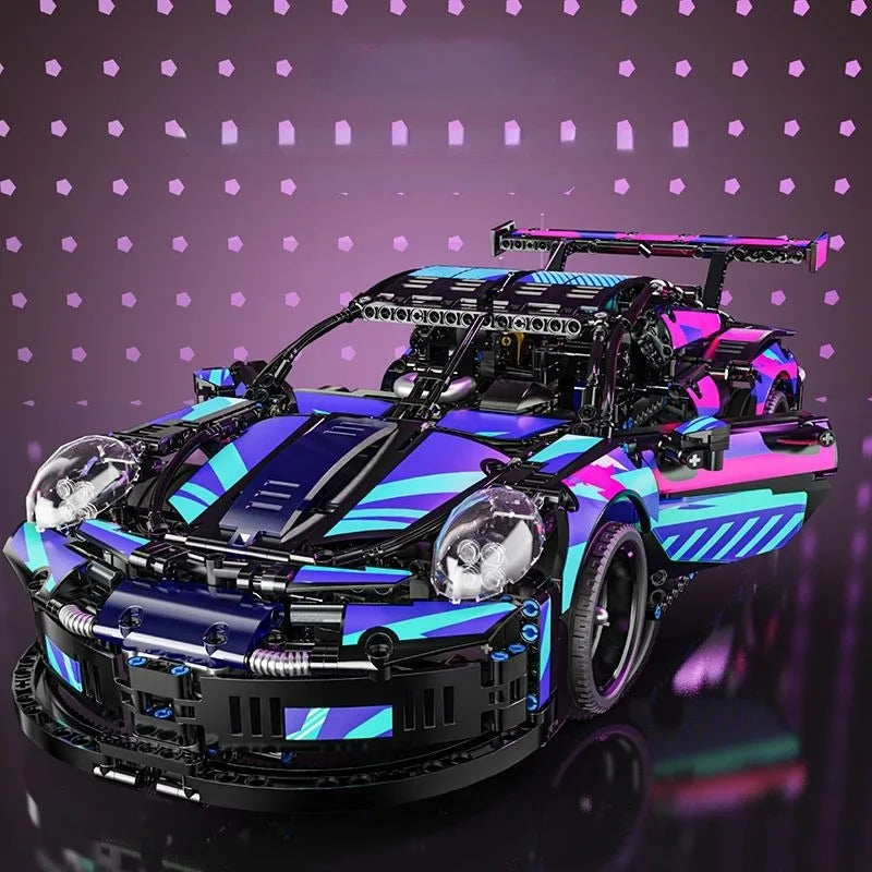 Apex Blue Hypercar - 1:10 RC Building Block Model (1580 PCS)
