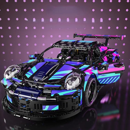 Apex Blue Hypercar - 1:10 RC Building Block Model (1580 PCS)